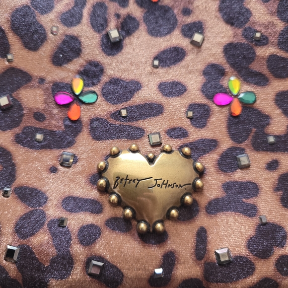 Betsey Johnson Leopard Ruffle Shoulder Bag - Picture 8 of 10